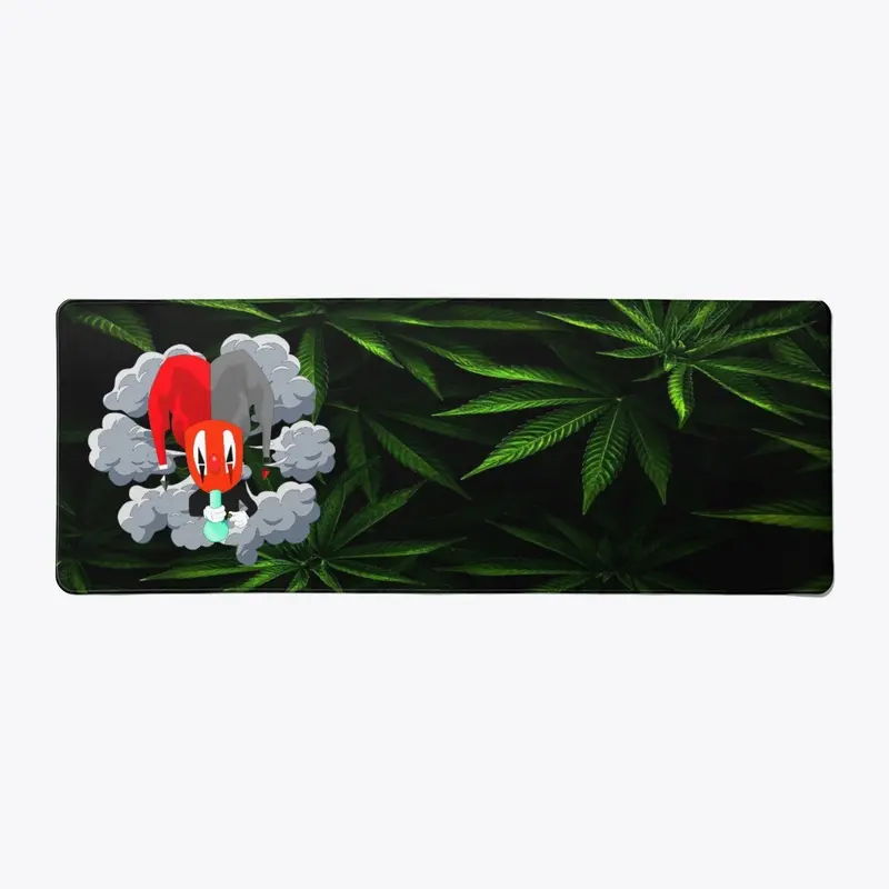 smoked out desk mat 